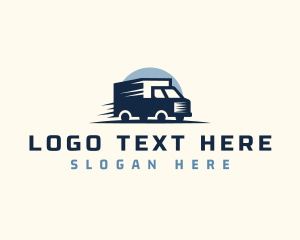 Transport Truck Delivery logo