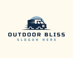 Transport Truck Delivery Logo