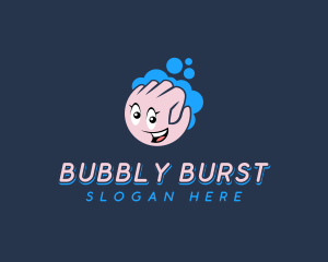 Fist Face Bubbles logo design