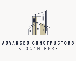 Construction Building Tower logo design