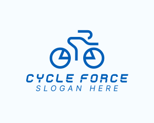 Cyclist Bicycle Race logo design