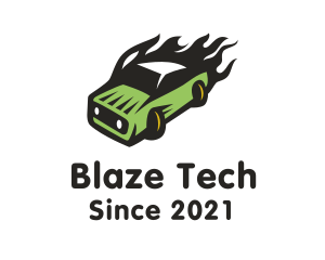 Green Blazing Toy Car logo