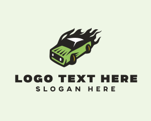 Green Blazing Toy Car logo