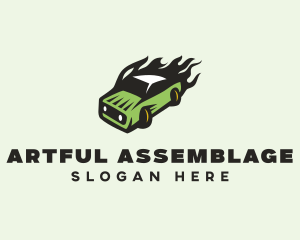 Green Blazing Toy Car logo