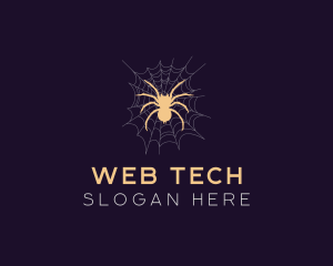 Tarantula Spider Web logo design