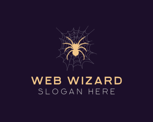 Tarantula Spider Web logo design