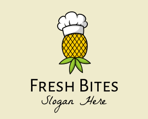 Pineapple Fruit Chef logo design