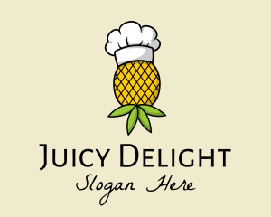 Pineapple Fruit Chef logo design