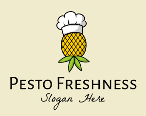 Pineapple Fruit Chef logo design