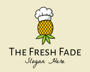 Pineapple Fruit Chef logo design