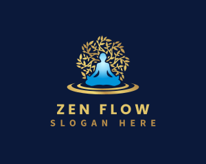 Natural Zen Yoga  logo design