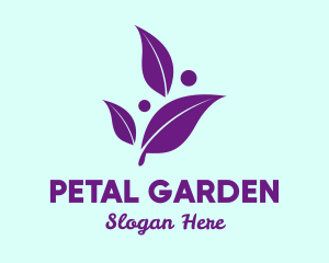 Simple Plant Leaves logo design