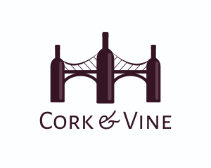 Wine Tour Bridge logo design