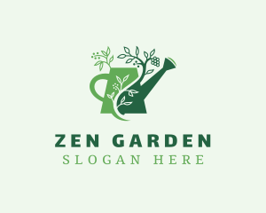 Garden Watering Can logo design