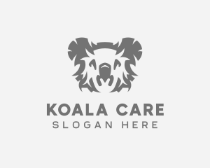 Blue Koala Head logo design