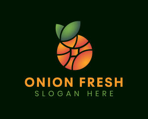 Natural Orange Fruit logo design