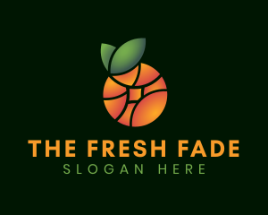 Natural Orange Fruit logo design