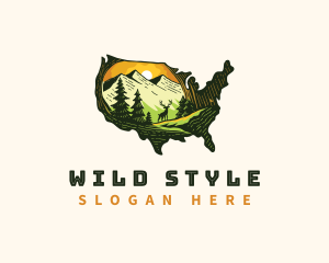 Outdoor Wild America logo design