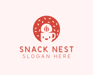 Coffee Donut Snack logo design