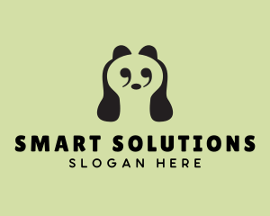 Clever Quote Panda logo design