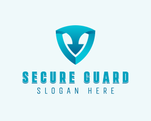 Shield Arrow Security logo design