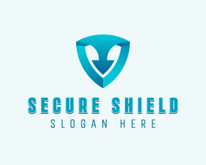 Shield Arrow Security logo design