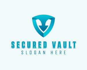 Shield Arrow Security logo design