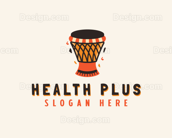 Musical African Drum Logo