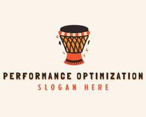 Musical African Drum  logo design