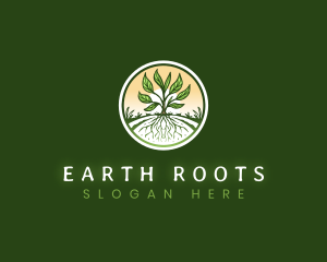 Root Plant Crop logo design