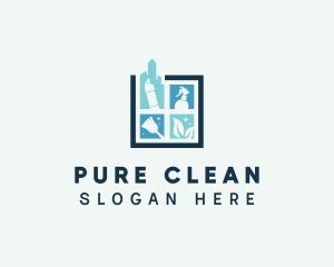 Clean Sanitary Disinfection logo design