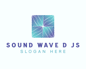 Gradient Wave Pattern logo design