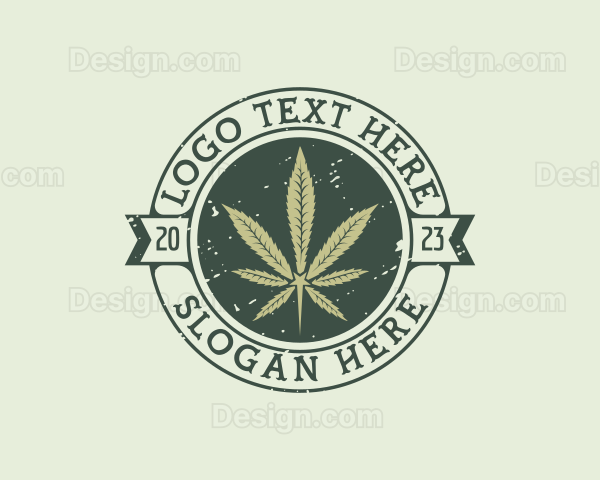 Marijuana Leaf Plant Logo