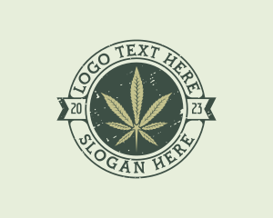 Marijuana Leaf Plant logo