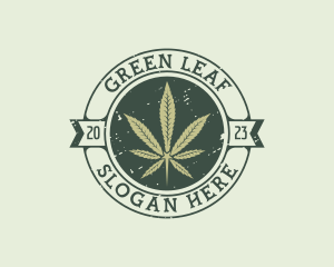 Marijuana Leaf Plant logo design