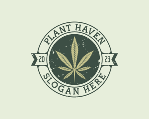 Marijuana Leaf Plant logo design