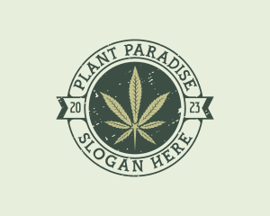 Marijuana Leaf Plant logo design