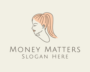 Ponytail Woman Hair Salon logo