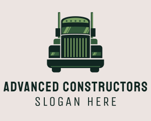 Green Freight Cargo Distribution logo design