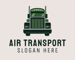 Green Freight Cargo Distribution logo design