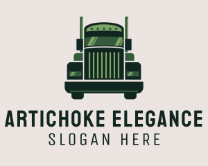 Green Freight Cargo Distribution logo design