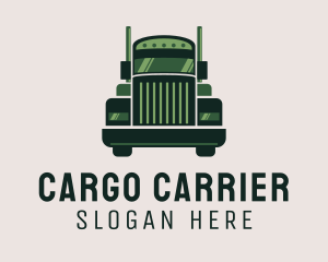 Green Freight Cargo Distribution logo design