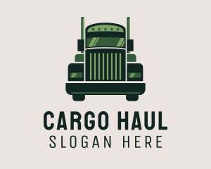 Green Freight Cargo Distribution logo design