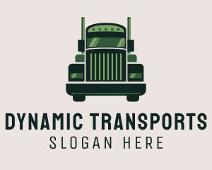 Green Freight Cargo Distribution logo design