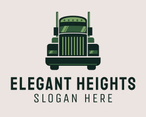 Green Freight Cargo Distribution logo design