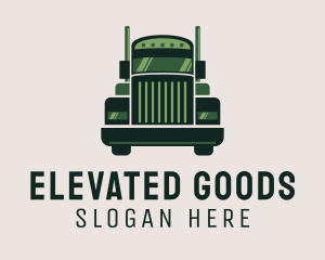 Green Freight Cargo Distribution logo design