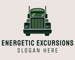 Green Freight Cargo Distribution logo design