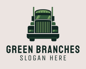 Green Freight Cargo Distribution logo design