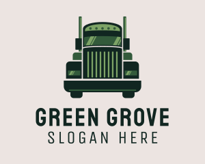 Green Freight Cargo Distribution logo design