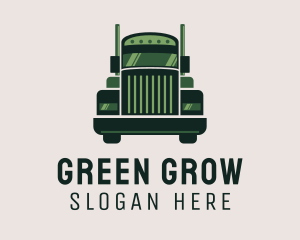 Green Freight Cargo Distribution logo design